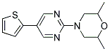 2,6-DIMETHYL-4-(5-THIEN-2-YLPYRIMIDIN-2-YL)MORPHOLINE Struktur