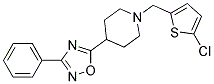 1-[(5-CHLORO-2-THIENYL)METHYL]-4-(3-PHENYL-1,2,4-OXADIAZOL-5-YL)PIPERIDINE Struktur