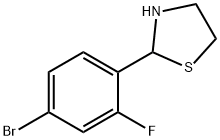 2-(4-BROMO-2-FLUOROPHENYL)-1,3-THIAZOLANE Struktur