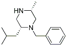 1-BENZYL-2(R)-ISOBUTYL-5(R)-METHYL-PIPERAZINE Struktur