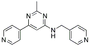 2-METHYL-6-PYRIDIN-4-YL-N-(PYRIDIN-4-YLMETHYL)PYRIMIDIN-4-AMINE Struktur