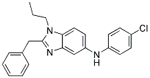 (2-BENZYL-1-PROPYL-1H-BENZOIMIDAZOL-5-YL)-(4-CHLORO-PHENYL)-AMINE Struktur