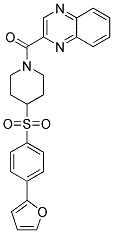 2-[(4-([4-(2-FURYL)PHENYL]SULFONYL)PIPERIDIN-1-YL)CARBONYL]QUINOXALINE Struktur