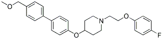 1-[2-(4-FLUOROPHENOXY)ETHYL]-4-([4'-(METHOXYMETHYL)BIPHENYL-4-YL]OXY)PIPERIDINE Struktur