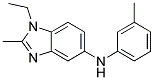 (1-ETHYL-2-METHYL-1H-BENZOIMIDAZOL-5-YL)-M-TOLYL-AMINE Struktur