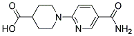 1-[5-(AMINOCARBONYL)PYRIDIN-2-YL]PIPERIDINE-4-CARBOXYLIC ACID Struktur