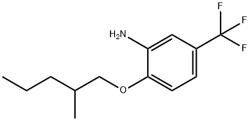 2-[(2-METHYLPENTYL)OXY]-5-(TRIFLUOROMETHYL)ANILINE Struktur