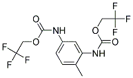 2,2,2-TRIFLUOROETHYL 2-METHYL-5-[[(2,2,2-TRIFLUOROETHOXY)CARBONYL]AMINO]PHENYLCARBAMATE Struktur