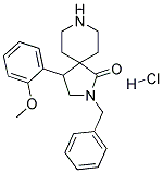 2-BENZYL-4-(2-METHOXYPHENYL)-2,8-DIAZASPIRO[4.5]DECAN-1-ONE HYDROCHLORIDE Struktur