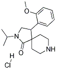 2-ISOPROPYL-4-(2-METHOXYPHENYL)-2,8-DIAZASPIRO[4.5]DECAN-1-ONE HYDROCHLORIDE Struktur