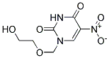 1-(2-HYDROXY-ETHOXYMETHYL)-5-NITRO-1H-PYRIMIDINE-2,4-DIONE Struktur