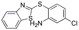 [2-(1,3-BENZOTHIAZOL-2-YLTHIO)-5-CHLOROPHENYL]AMINE Struktur