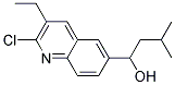 1-(2-CHLORO-3-ETHYL-QUINOLIN-6-YL)-3-METHYL-BUTAN-1-OL Struktur