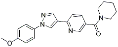 2-[1-(4-METHOXYPHENYL)-1H-PYRAZOL-4-YL]-5-(PIPERIDIN-1-YLCARBONYL)PYRIDINE Struktur