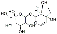 [1S-(1alpha,4aalpha,5alpha,7alpha,7aalpha)]-1,4a,5,6,7,7a-hexahydro-4a,5,7-trihydroxy-7-methylcyclopenta[c]pyran-1-yl beta-D-glucopyranoside  Struktur