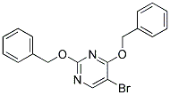 2,4-Di(Benzyloxy)-5-Bromo-Pyrimidine Struktur