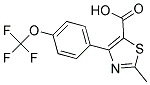 2-Methyl-4-(4-Trifluoromethoxyphenyl)-5-Thiazole-Carboxylic Acid Struktur