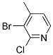 2-Chloro-3-Bromo-4-Methylpyridine Struktur