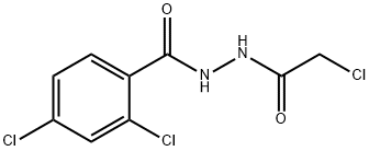 2,4-Dichloro-N'-(2-chloroacetyl)benzenecarbohydrazide Struktur