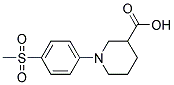 1-[4-(Methylsulphonyl)phenyl]piperidine-3-carboxylic acid Struktur