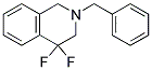 2-Benzyl-4,4-difluoro-1,2,3,4-terahydroisoquinoline Struktur