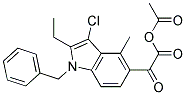 (1-BENZYL-3-CHLOROOXALYL-2-ETHYL-1H-INDOL-4-YLOXY)-ACETIC ACID METHYL ESTER Struktur