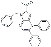 1-(5-BENZYL-1,2-DIPHENYL-5H-PYRROLO[2,3-B]PYRAZIN-6-YL)-ETHANONE Struktur