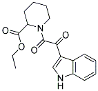 1-[2-(1H-INDOL-3-YL)-2-OXO-ACETYL]-PIPERIDINE-2-CARBOXYLIC ACID ETHYL ESTER Struktur