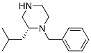 1-BENZYL-2(R)-ISOBUTYL-PIPERAZINE Struktur