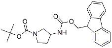 1-BOC-3-FMOC-AMINOPYRROLIDINE Struktur