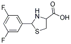 2-(3,5-DIFLUORO-PHENYL)-THIAZOLIDINE-4-CARBOXYLIC ACID Struktur