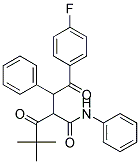 2-[2-(4-FLUORO-PHENYL)-2-OXO-1-PHENYL-ETHYL]-4,4-DIMETHYL-3-OXO-PENTANOIC ACID PHENYLAMIDE Structure