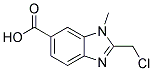 2-CHLOROMETHYL-3-METHYL-3H-BENZOIMIDAZOLE-5-CARBOXYLIC ACID Struktur