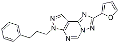 2-FURAN-2-YL-7-(3-PHENYL-PROPYL)-7H-PYRAZOLO[4,3-E][1,2,4]TRIAZOLO[1,5-C]PYRIMIDINE Struktur