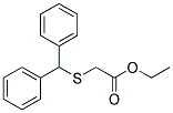 2-[(Diphenylmethyl)Thio]Acetic Acid Ethyl Ester Struktur