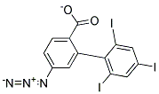 2,4,6-Triiodophenyl-4'-Azidobenzoate Struktur