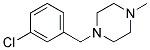 1-(3-Chlorobezyl)-4-Methylpiperazine Struktur