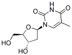 1-(2-Deoxy-B-Ribofuranosyl) Thymine Struktur