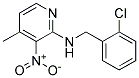 (2-Chloro-benzyl)-(4-methyl-3-nitro-pyridin-2-yl)-amine Struktur