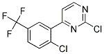 2-Chloro-4-(2-chloro-5-trifluoromethyl-phenyl)-pyrimidine Struktur