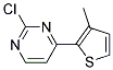 2-Chloro-4-(3-methyl-thiophen-2-yl)-pyrimidine Struktur