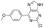 2-chloro-6-(4-methoxyphenyl)-9H-purine Struktur