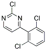 2-Chloro-4-(2,6-dichloro-phenyl)-pyrimidine Struktur