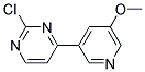 2-Chloro-4-(5-methoxy-pyridin-3-yl)-pyrimidine Struktur