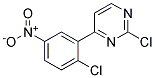 2-Chloro-4-(2-chloro-5-nitro-phenyl)-pyrimidine Struktur