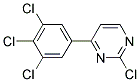 2-Chloro-4-(3,4,5-trichloro-phenyl)-pyrimidine Struktur