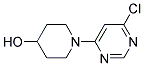 1-(6-Chloro-pyrimidin-4-yl)-piperidin-4-ol Struktur