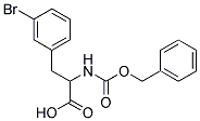 2-{[(benzyloxy)carbonyl]amino}-3-(3-bromophenyl)propanoic acid Struktur