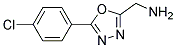 1-[5-(4-chlorophenyl)-1,3,4-oxadiazol-2-yl]methanamine Struktur