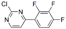 2-Chloro-4-(2,3,4-trifluoro-phenyl)-pyrimidine Struktur